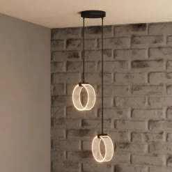 Decor Circle 2 pendel, sort/klar