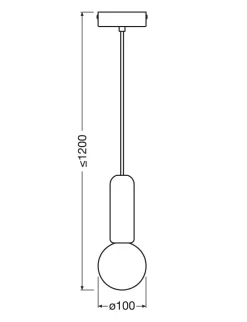 Decor Concrete Mic pendel, gul
