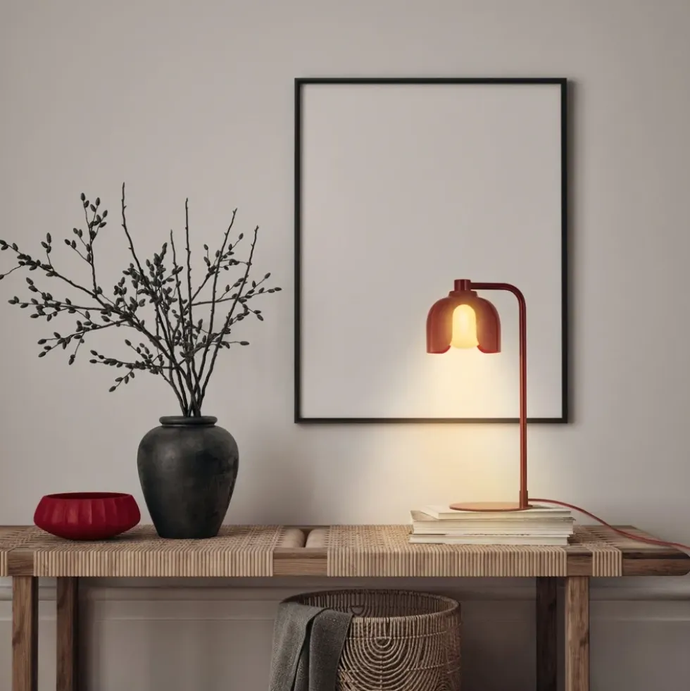Decor Corolle bordlampe, rød
