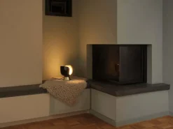 Decor Corolle Chalice bordlampe, sort/guld
