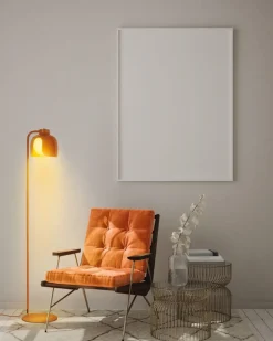 Decor Corolle gulvlampe, orange