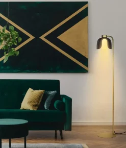 Decor Corolle gulvlampe, sort/guld