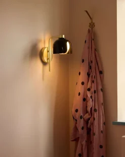 Decor Corolle væglampe, sort/guld