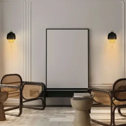Decor Corolle væglampe, sort/guld