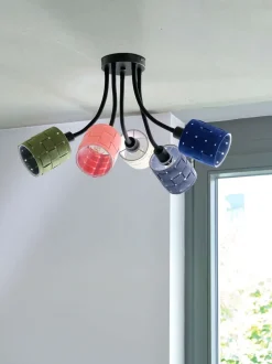 Decor Felt Weaving Cans loftlampe, multifarvet