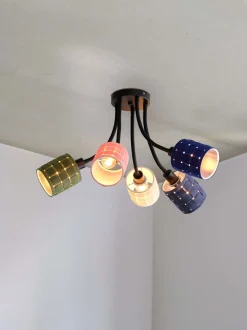 Decor Felt Weaving Cans loftlampe, multifarvet