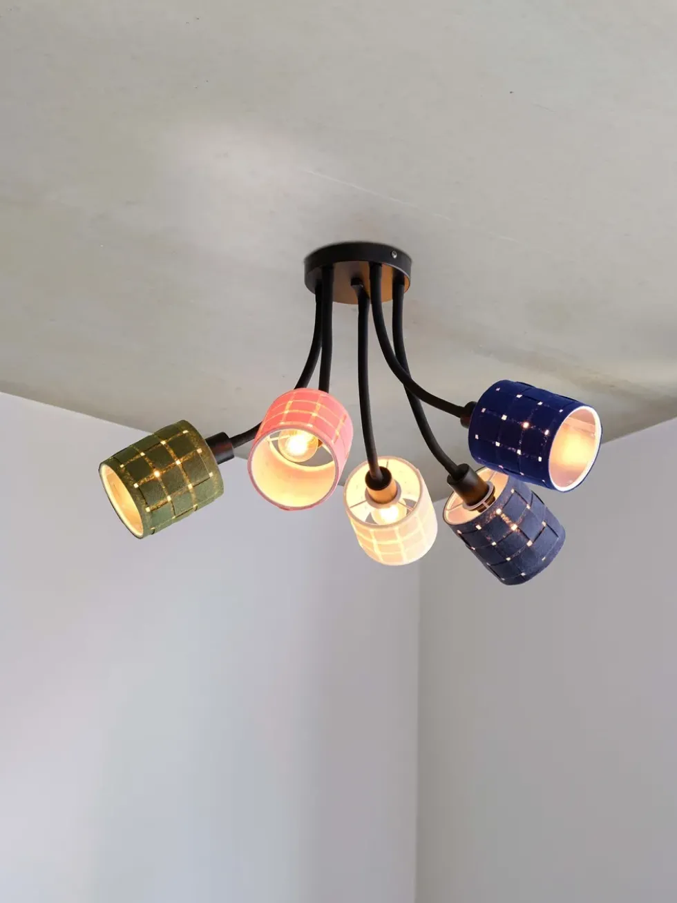 Decor Felt Weaving Cans loftlampe, multifarvet