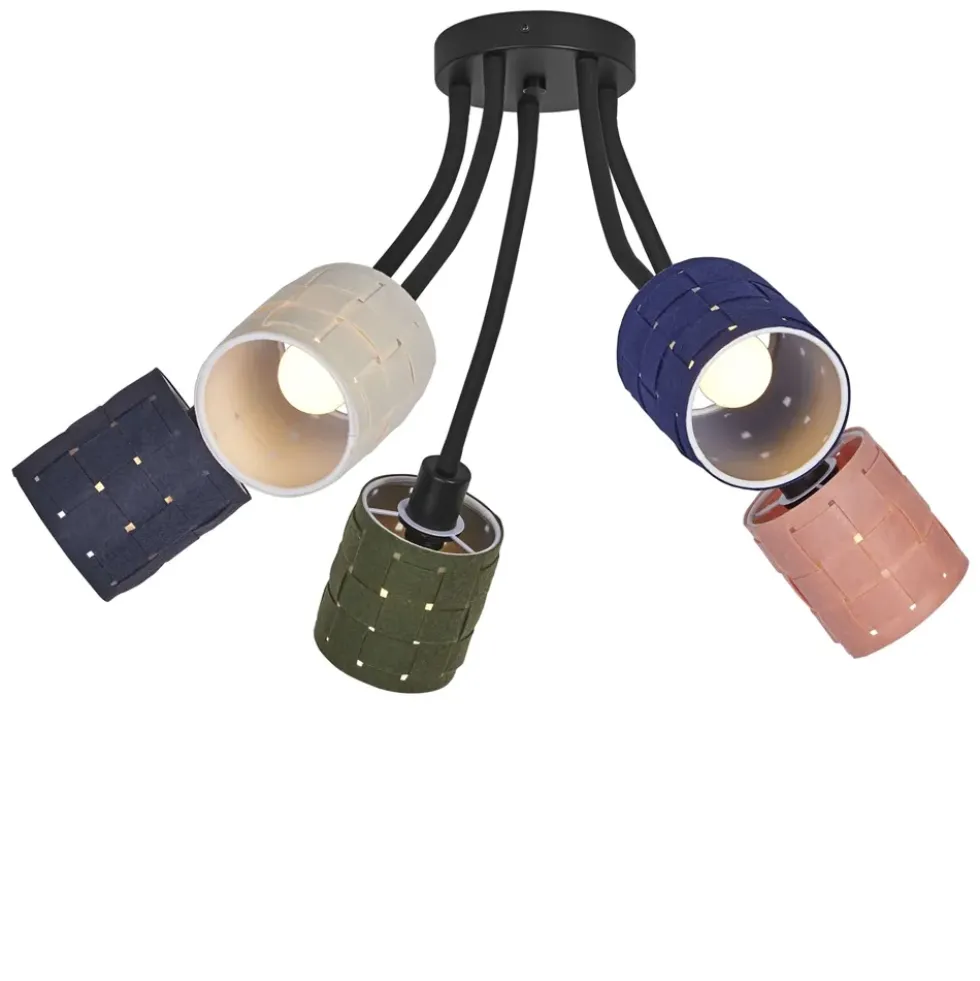 Decor Felt Weaving Cans loftlampe, multifarvet