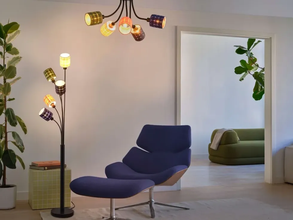 Decor Felt Weaving Cans loftlampe, multifarvet