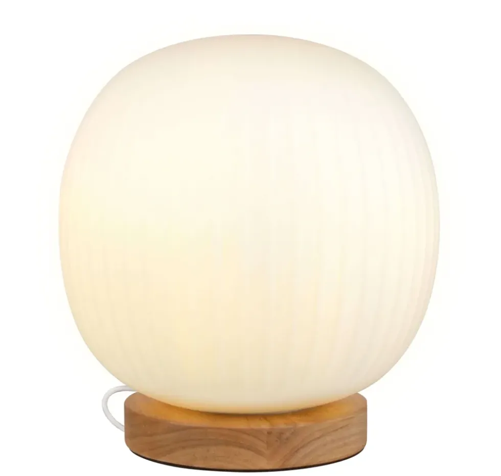 Decor Glass Lantern bordlampe, hvid/natur