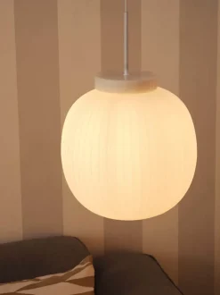 Decor Glass Lantern Marble pendel, hvid