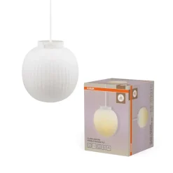 Decor Glass Lantern Marble pendel, hvid