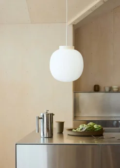 Decor Glass Lantern Marble pendel, hvid