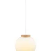 Decor Glass Lantern pendel, hvid/natur