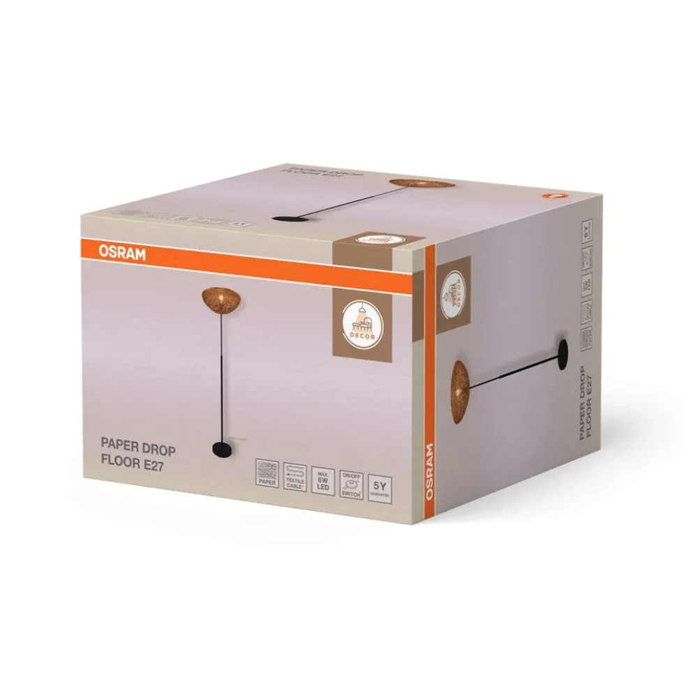 Decor Paper Drop gulvlampe, beige