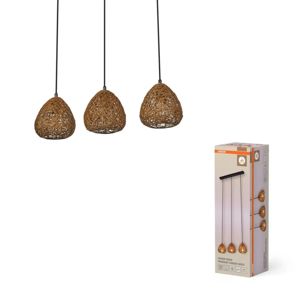 Decor Paper Drop Linear pendel, beige