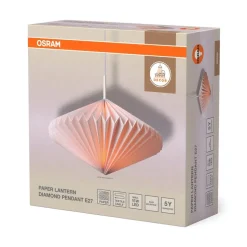 Decor Paper Lantern Diamond pendel, hvid