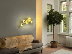 Decor Plisse væglampe / loftlampe (5 skærme), beige