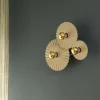 Decor Plisse væglampe / loftlampe (3 skærme), beige