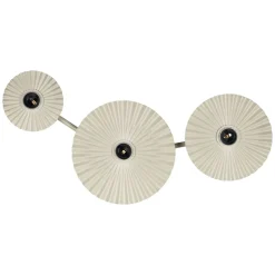 Decor Plisse væglampe / loftlampe (3 skærme), beige