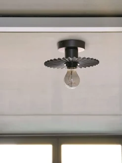 Decor Plisse væglampe / loftlampe, mørkegrå