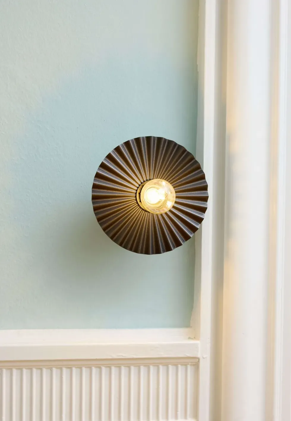 Decor Plisse væglampe / loftlampe, mørkegrå