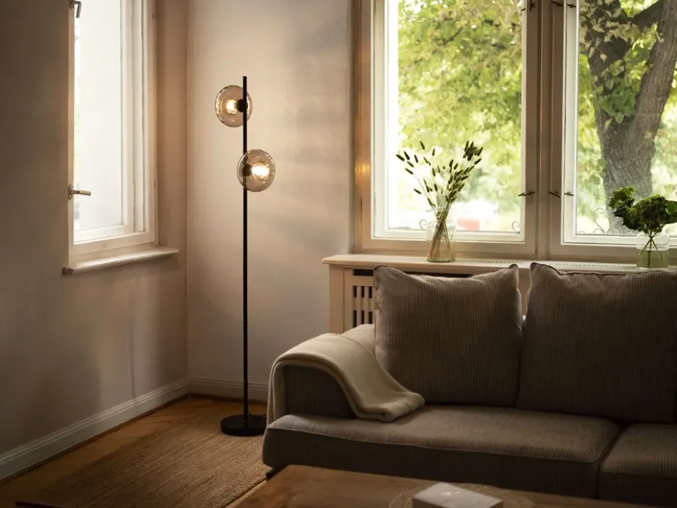 Decor Smoke Glass gulvlampe