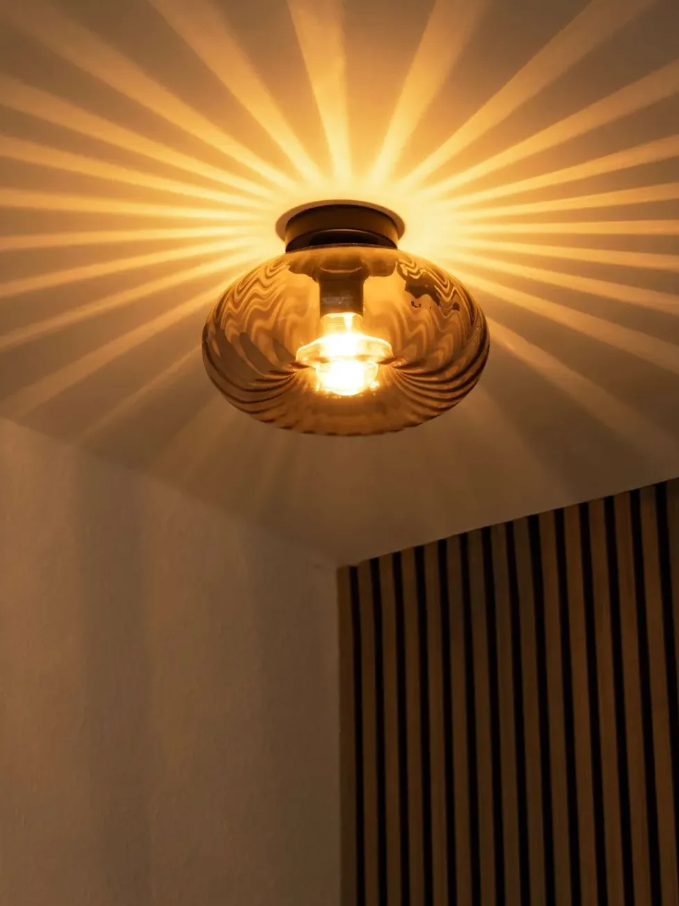 Decor Smoke Glass væglampe/loftlampe