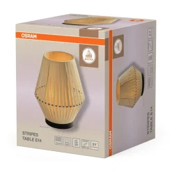 Decor Stripes bordlampe, beige
