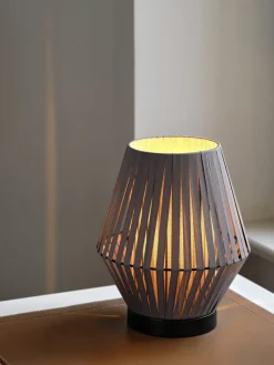 Decor Stripes bordlampe, mørkegrå
