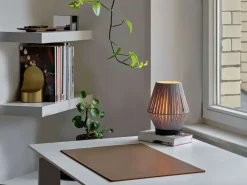 Decor Stripes bordlampe, mørkegrå