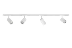 DESIGNLINE skinne-sæt 2 meter m/4 Tube spots, hvid