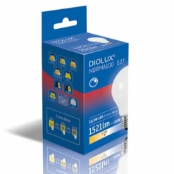 Diolux S19-D Norma100, 11W opal, E27, 2700K (3-trins dæmp)