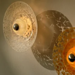 DISCO RAMA væglampe / loftlampe, amber