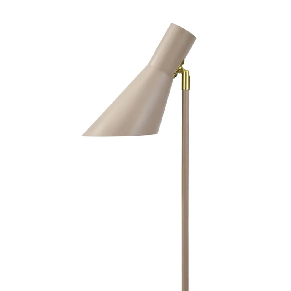 DL12 gulvlampe, beige/messing