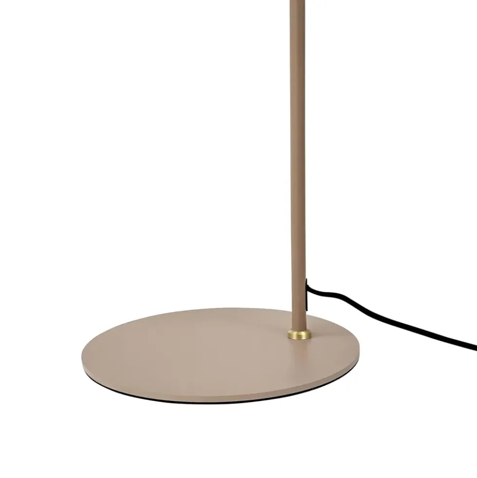 DL12 gulvlampe, beige/messing