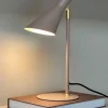 DL12 mini bordlampe, beige/messing