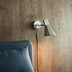 DL12 væglampe, krom