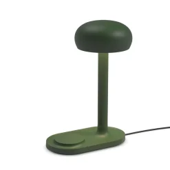 Emendo bordlampe med Qi trådløs oplader, emerald