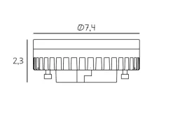 Endless pære 7W - GX53 LED