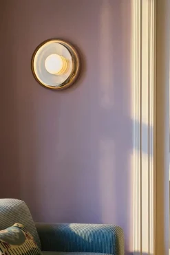 Endless væglampe, krom/spejlglas