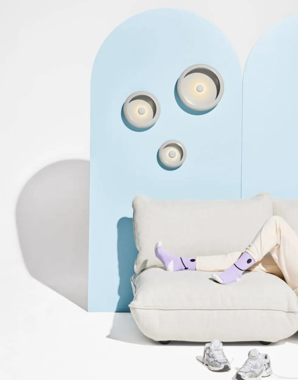 Fatboy® Oloha Trio væglampe / bordlampe, light grey