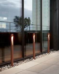 Flindt høj garden pullert spyd, corten
