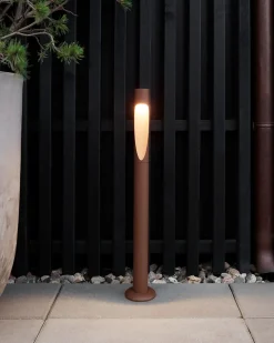 Flindt høj garden pullert spyd, corten