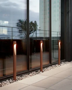 Flindt høj garden pullert spyd, corten