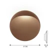 Flindt 30 udendørs væglampe 2700K, corten