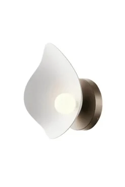 Florii 1 væglampe, mørk bronze/hvid