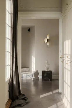 Florii 3 væglampe, mørk bronze/hvid