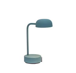 Fokus bordlampe / batterilampe, smoky teal (blågrøn)