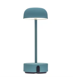 Fokus bordlampe / batterilampe, smoky teal (blågrøn)